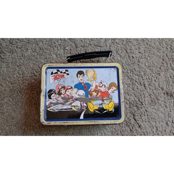 Vintage Speed Racer Mini Tin Lunch Box The Tin Box Company 5.5" X 4" - Picture 1 of 10